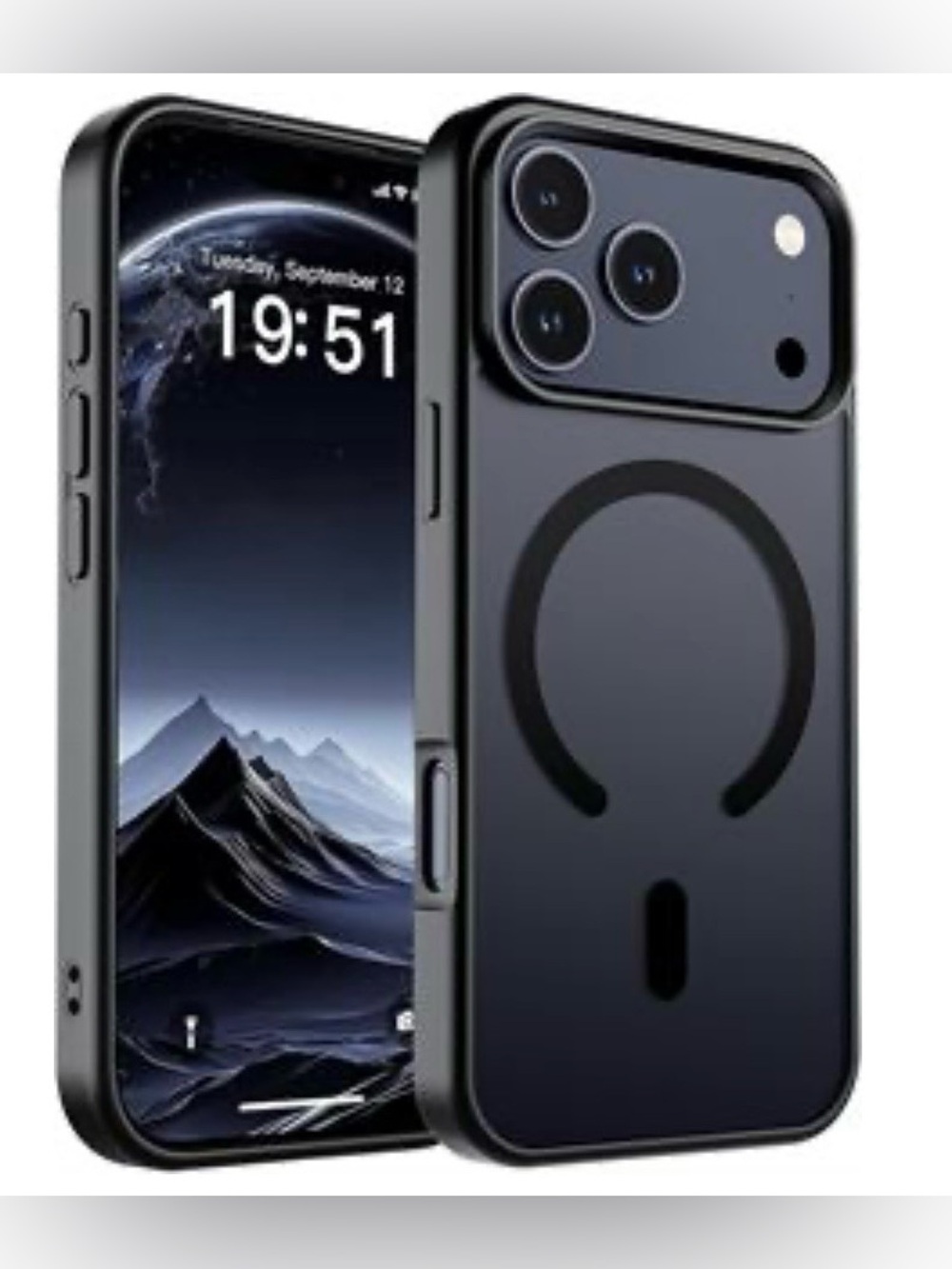 Sleek Black Magnetic iPhone 17 Pro Case